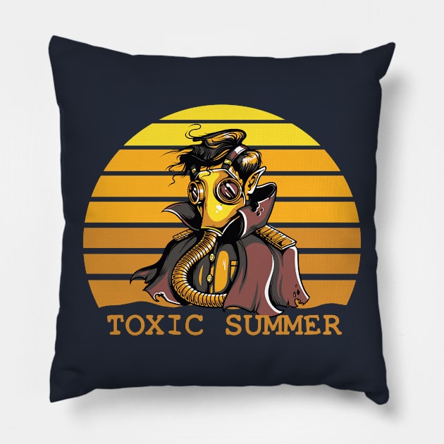 Toxic Summer Pillow by MinnieWilks