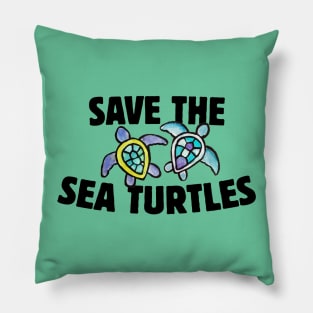 Save the sea turtles Pillow