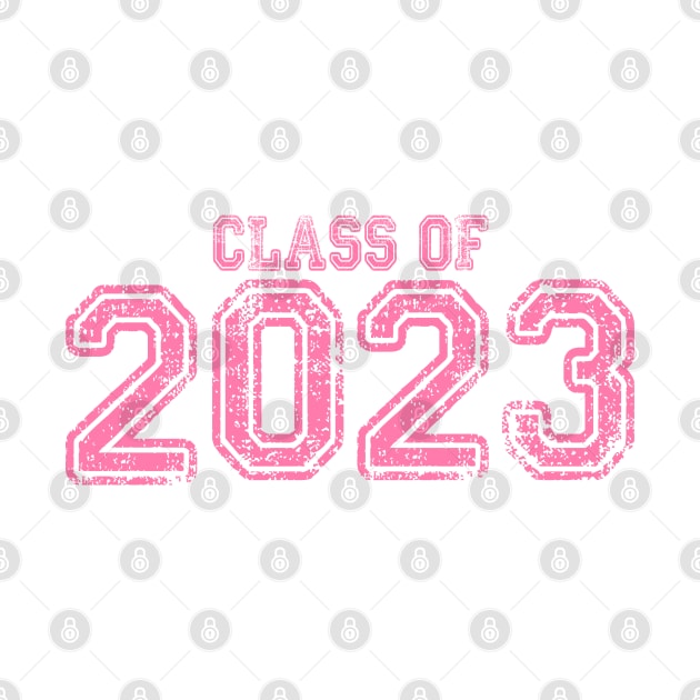 Varsity Pink Class of 2023 by Jitterfly