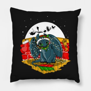 Night Fury Before Christmas Pillow