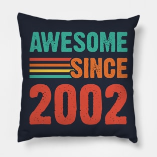 Vintage Awesome Since 2002 Pillow