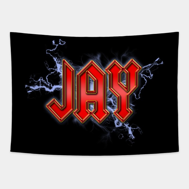 Hard Rock Jay Tapestry by Eggy's Blackberry Way