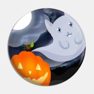 Ghost Kitty Pin