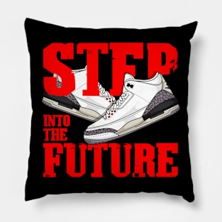 AJ 3 Retro White Cement Sneaker Pillow