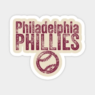 Phillies Vintage Weathered Magnet