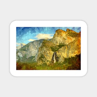 A scenic view of Yosemite National Park Magnet