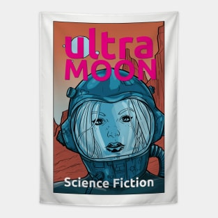 ULTRA MOON sci-fi travel to the moon Tapestry