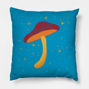 Psychedelic mushroom with transparent background Pillow