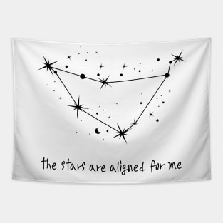 The Stars Are Aligned For Me - Capricorn - White Tapestry