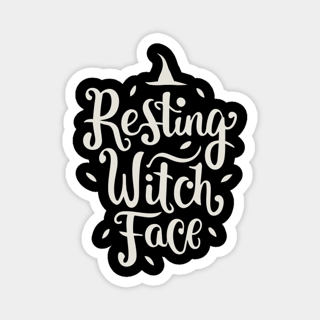Resting Witch Face Magnet by Frank Ring
