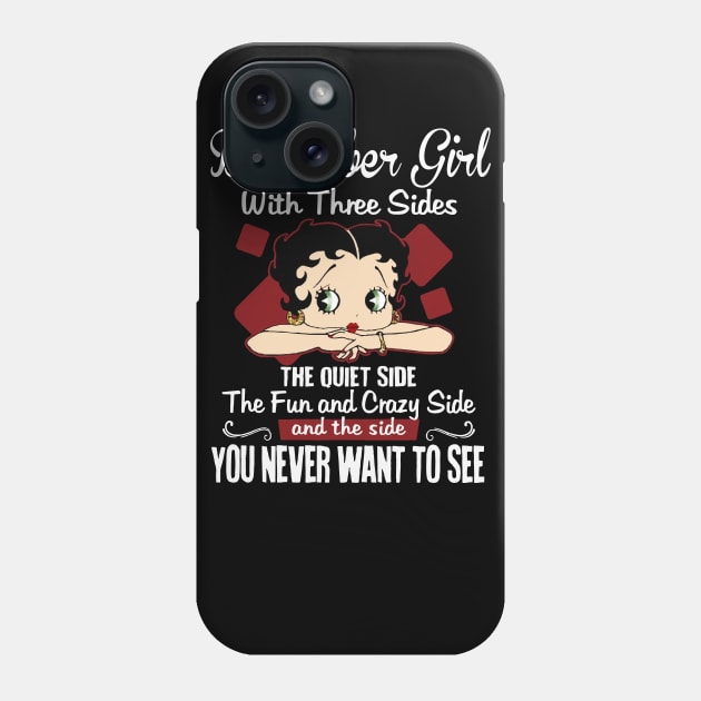 December Girl With Three Sides The Quiet Side Birthday Gifts Phone Case by HomerNewbergereq