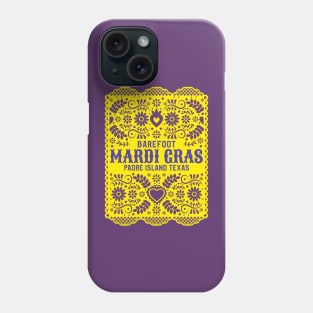 BAREFOOT MARDI GRAS T-SHIRT Phone Case