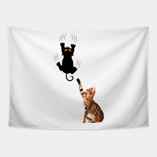 Funny Bengal Cat American Shorthair Black Cat Tapestry