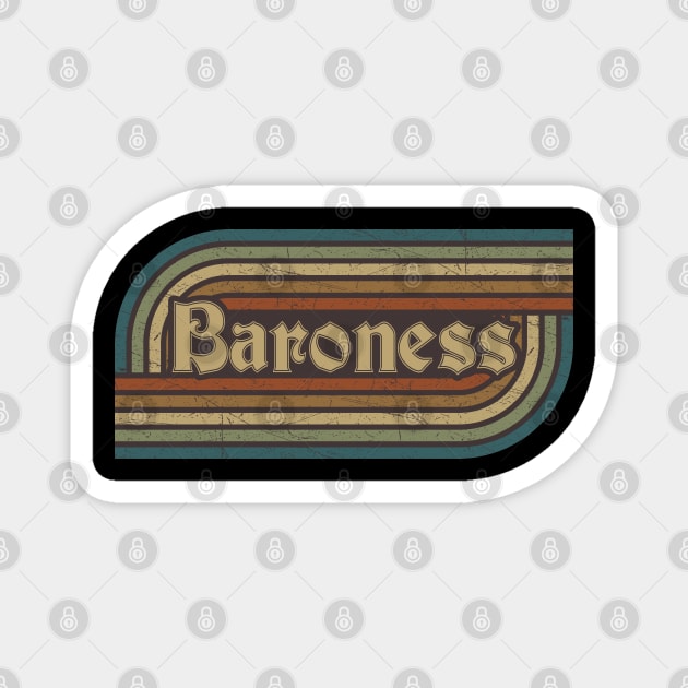 Baroness Vintage Stripes Magnet by paintallday