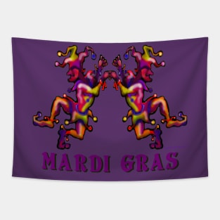 Mardi Gras Jesters Tapestry