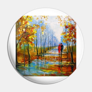 Autumn walk Pin