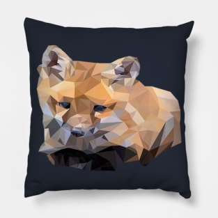 Cute Geometric Fox Pillow