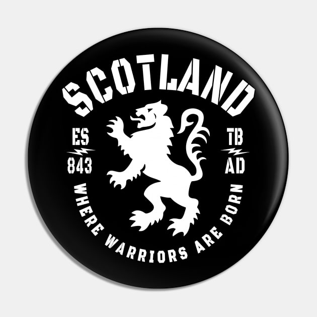 Funny Scotland & Scottish Pin by TeeUniverse