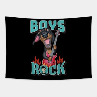 Boys Rock Tapestry