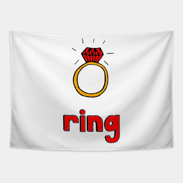 This is a RING Tapestry by roobixshoe