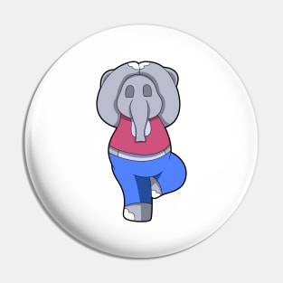 Elephant at Yoga in Standing Pin