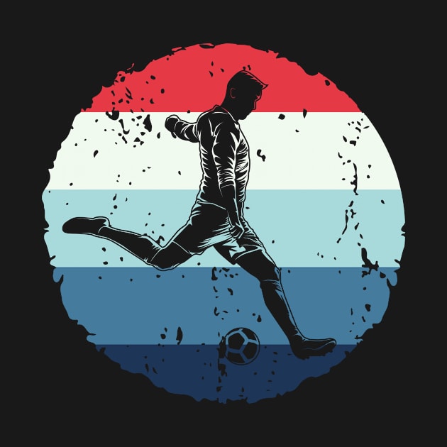 Retro Vintage Soccer Player Future Soccer Player Gift by Abko90