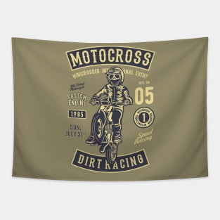 Motocross Racing Tapestry