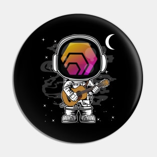 Astronaut Guitar HEX Coin To The Moon HEX Crypto Token Cryptocurrency Blockchain Wallet Birthday Gift For Men Women Kids Pin