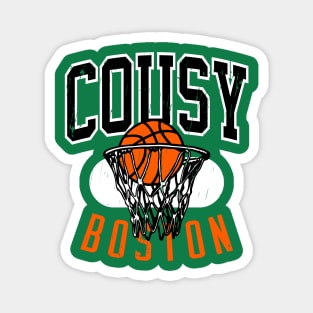 Vintage Boston 80's Basketball Shirt Magnet