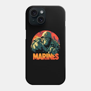 Marines gorilla Phone Case