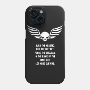 For the Emperor Tabletop Wargaming and Miniatures Addict Phone Case