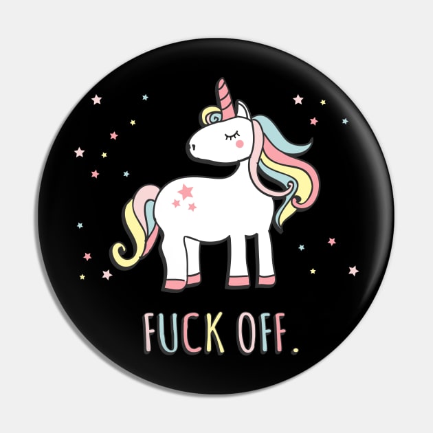 Fuck Off Unicorn Pin by Flippin' Sweet Gear