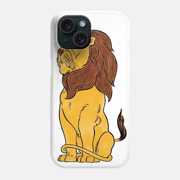 Vintage Lion from the Wizard of Oz Phone Case by MasterpieceCafe