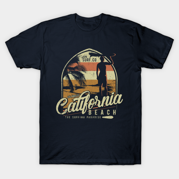 California Beach - California Beach - T-Shirt | TeePublic