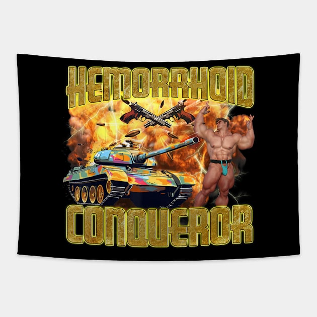 Hemorrhoid Conqueror Weird Dank Tapestry by Sandlin Keen Ai