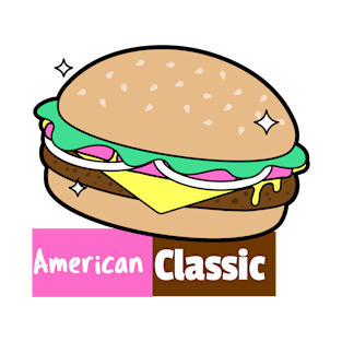 Classic American Burger T-Shirt