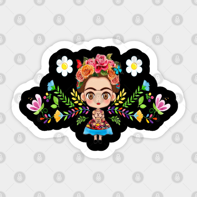 Frida Kahlo T Shirts Cute Frida Kahlo Cartoon Frida Kahlo Sticker Teepublic