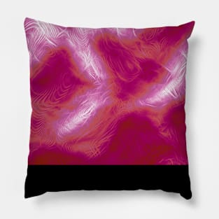 Lesbian Pride Abstract Fractal Fog Pillow