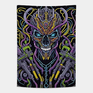 Cyborg Heads S02 D66 Tapestry