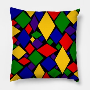 multicolored tile Pillow