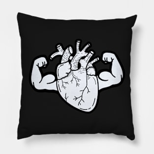 Heart with big muscles Pillow