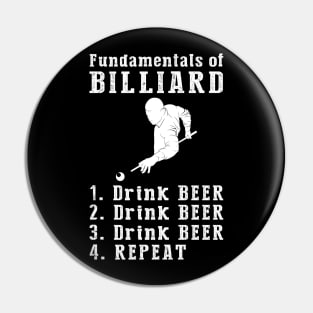 Billiards & Beer: The Perfect Combination Tee Pin