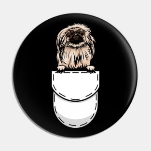 Pekingese Pocket Dog Pin