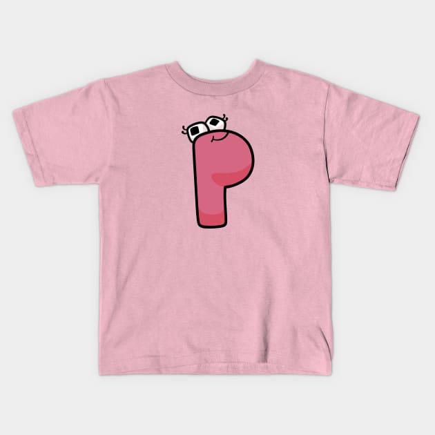 Cute Small Latter P Alphabet Lore Unisex T-Shirt - Teeruto