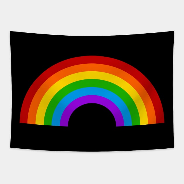 Retro Rainbow Tapestry by SandraKC