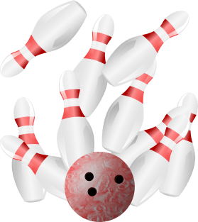 Ten Pin Bowling Strike Magnet