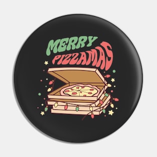 Merry Pizzamas Christmas Pin