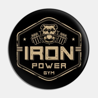 Iron Bulldog Gym Gold Pin