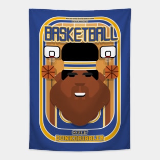 Basketball Blue Gold - Court Dunkdribbler - Hayes version Tapestry