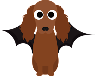 Irish Setter Halloween Fancy Dress Costume Magnet